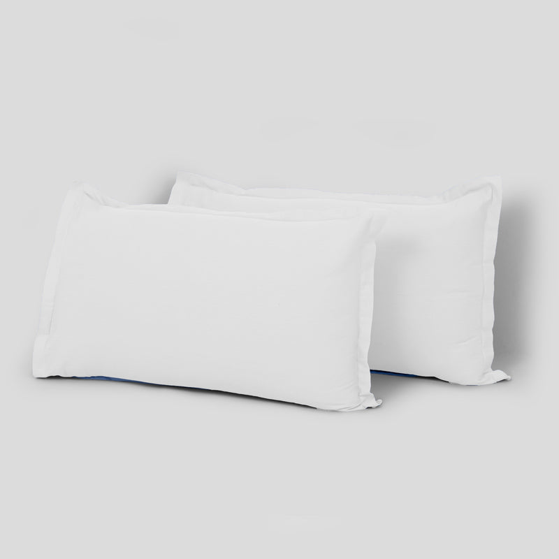 Fort Nightingale - Solid Pillow Cover (White) (Bedsheet Excluded)-1