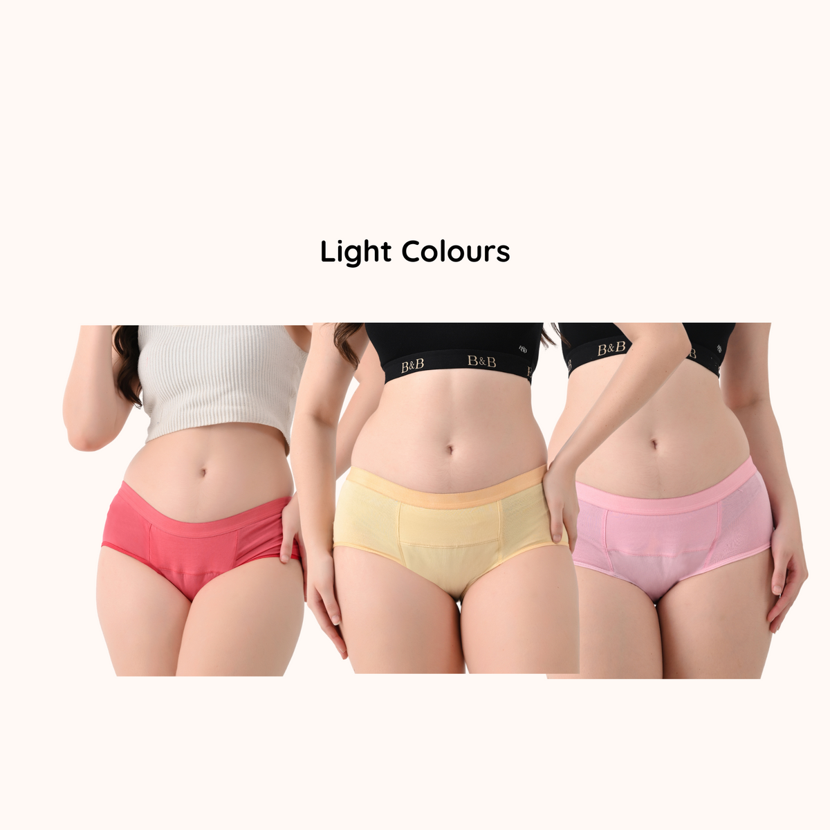 Leakproof Panties for Urine Leak – Cotton Midwaist-Waist, Reusable (Pack of 3) | Woomly