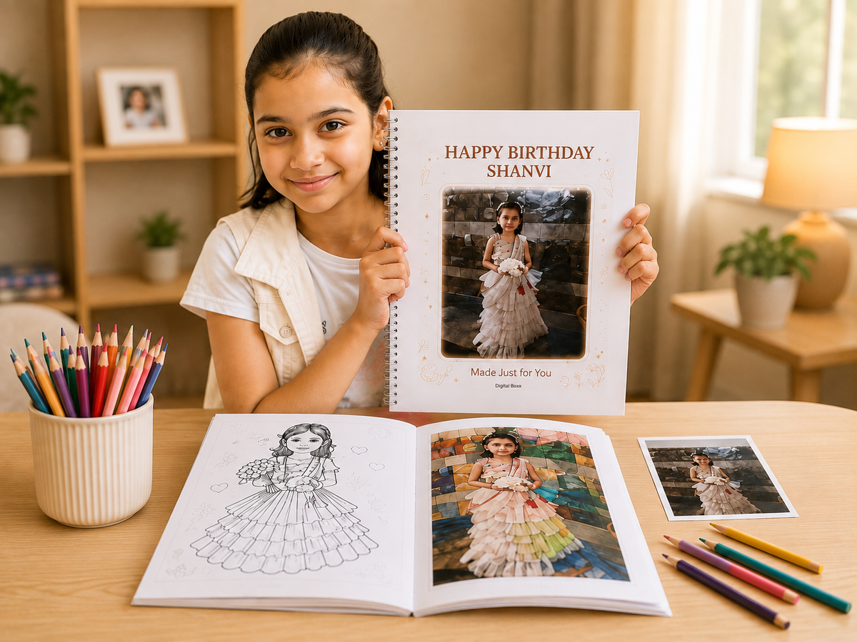 Turn Your Child’s Photos Into Their Own Coloring Book