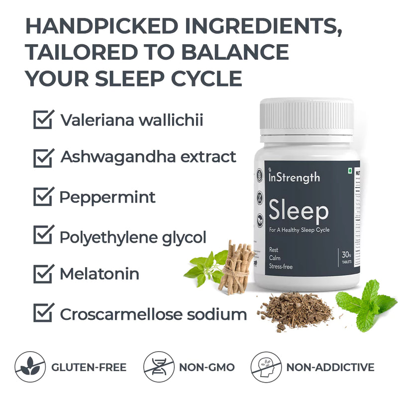 Sleep Supplements | Non-Habit Forming | 30 capsules