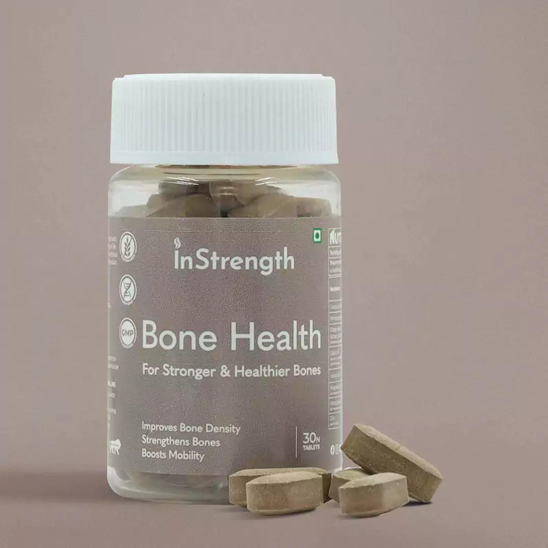 Calcium Tablets with Vitamin D3 for Bone Health | With Magnesium, Zinc & Manganese | InStrength