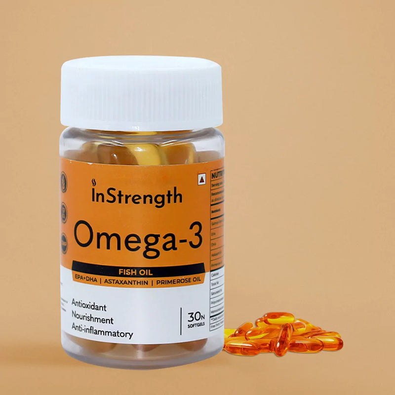 Omega-3 Salmon Fish oil capsule with astaxanthin & primrose oil - 1000mg