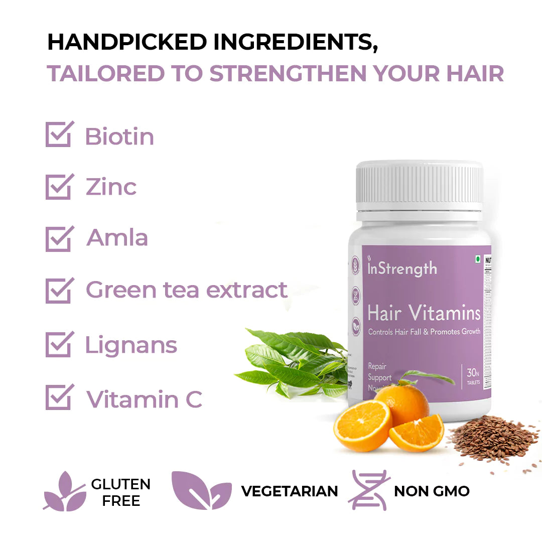 Hair Vitamins | Control Hair Fall & Promotes Hair Growth