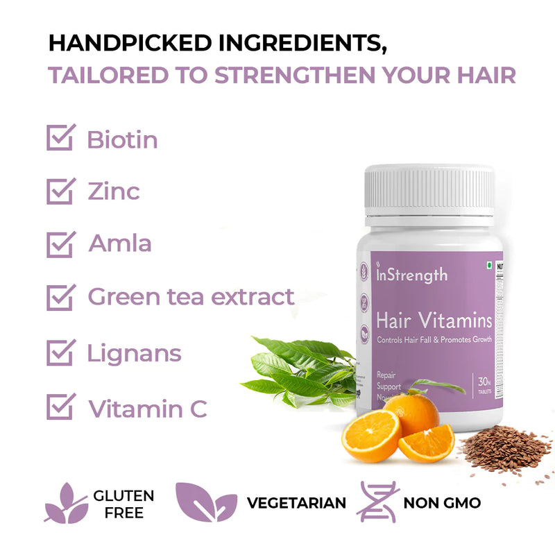 Hair Vitamins | Control Hair Fall & Promotes Hair Growth
