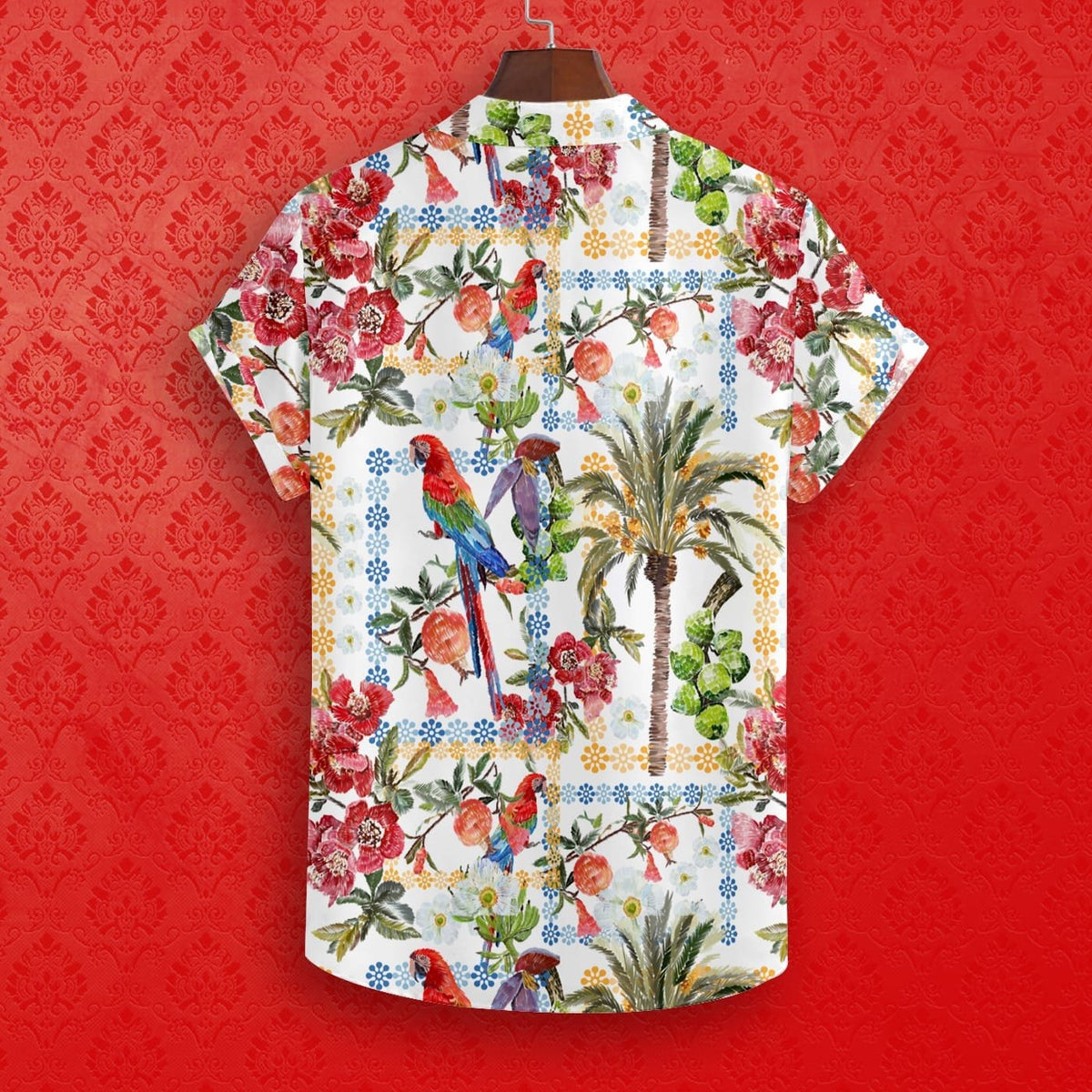 VIBRANT PARROT SPACE SHIRT