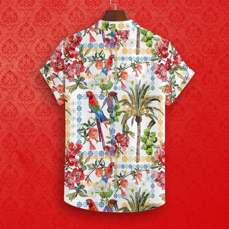 VIBRANT PARROT SPACE SHIRT