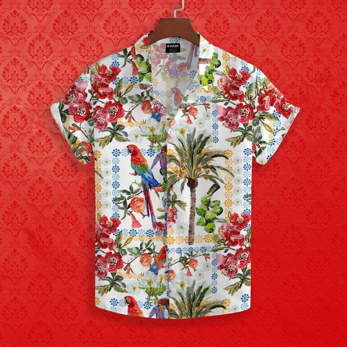 VIBRANT PARROT SPACE SHIRT
