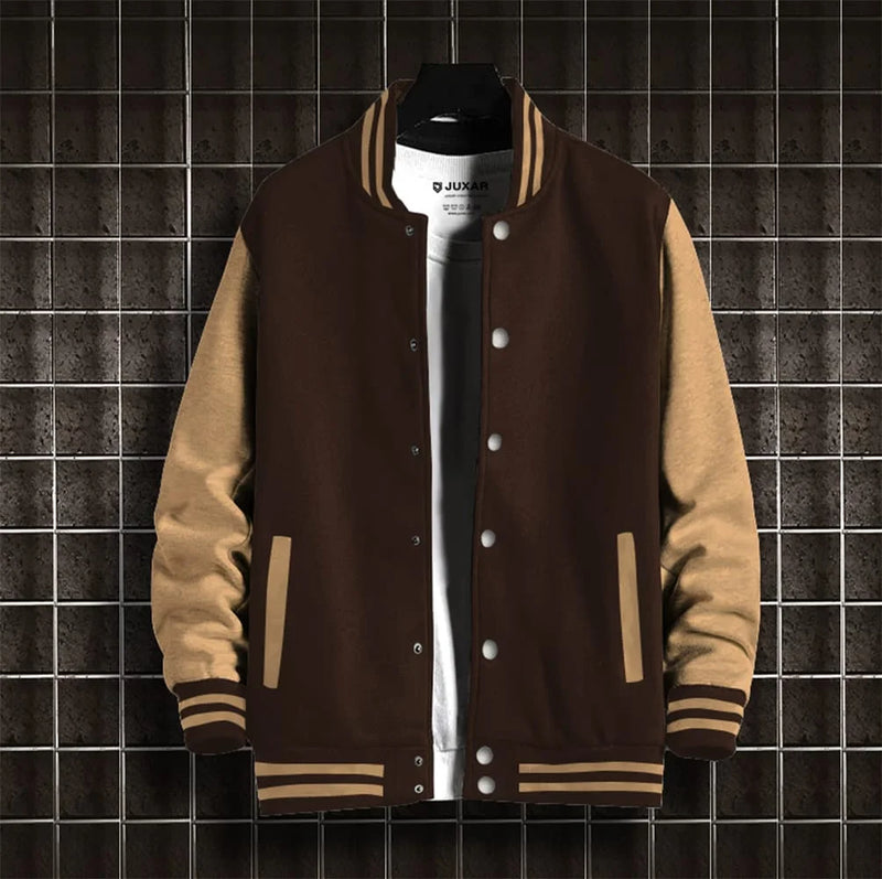 PLAIN VARSITY JACKET