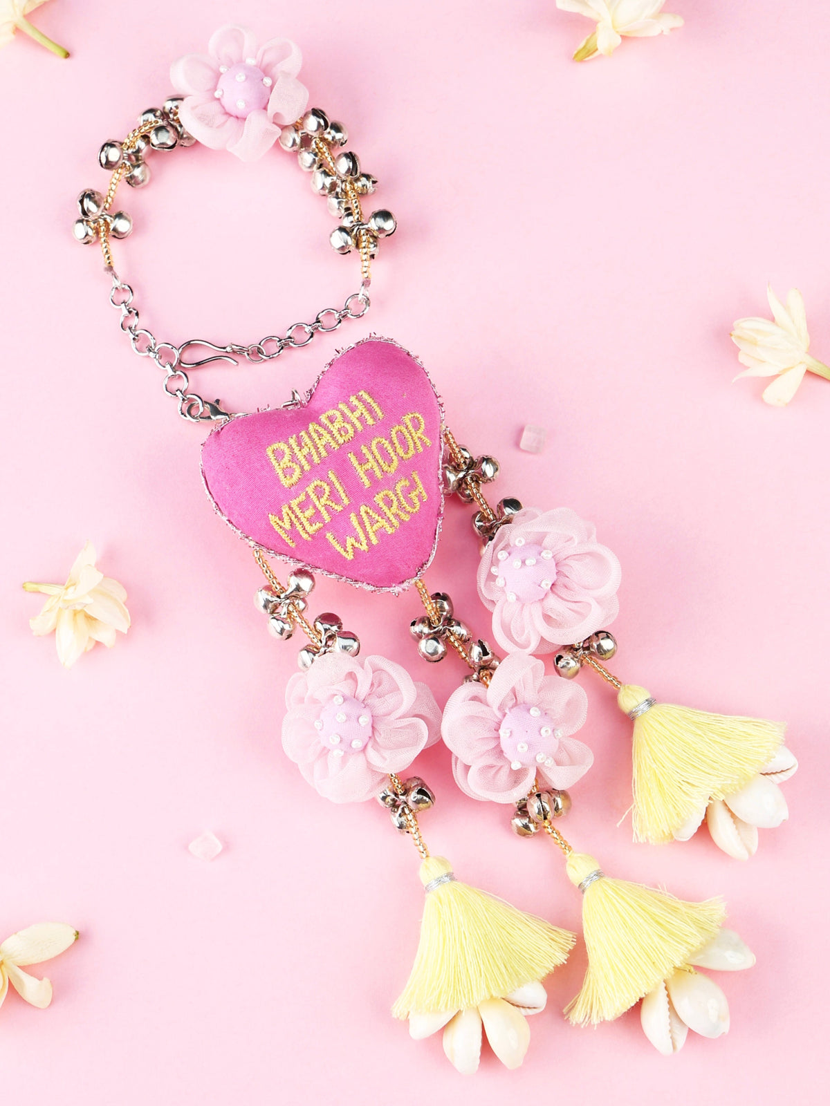 Bhabhi Meri Hoor Wargi Lumba Rakhi - Light Pink
