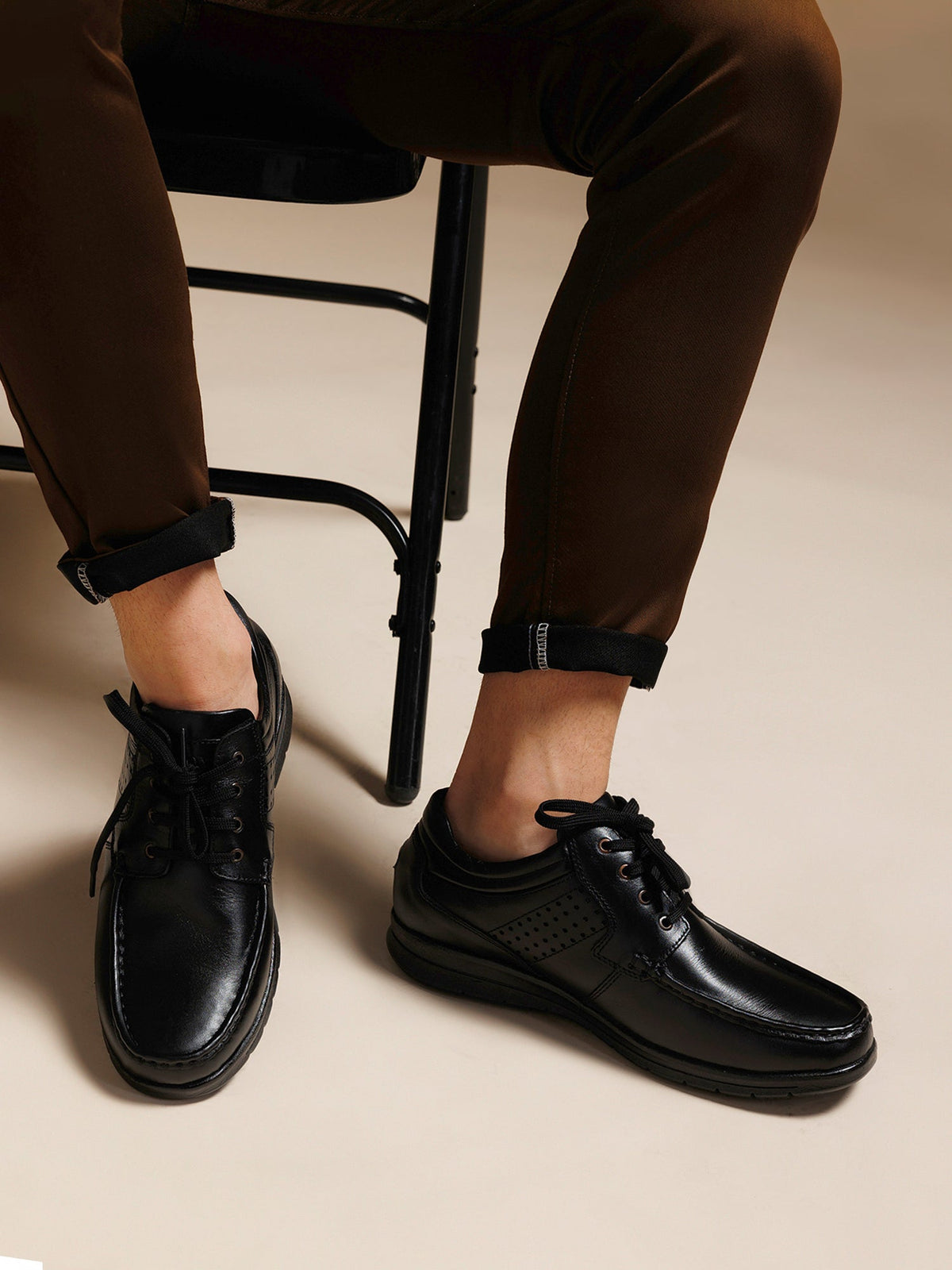 Genuine Leather Men Lace Up Shoes - L50