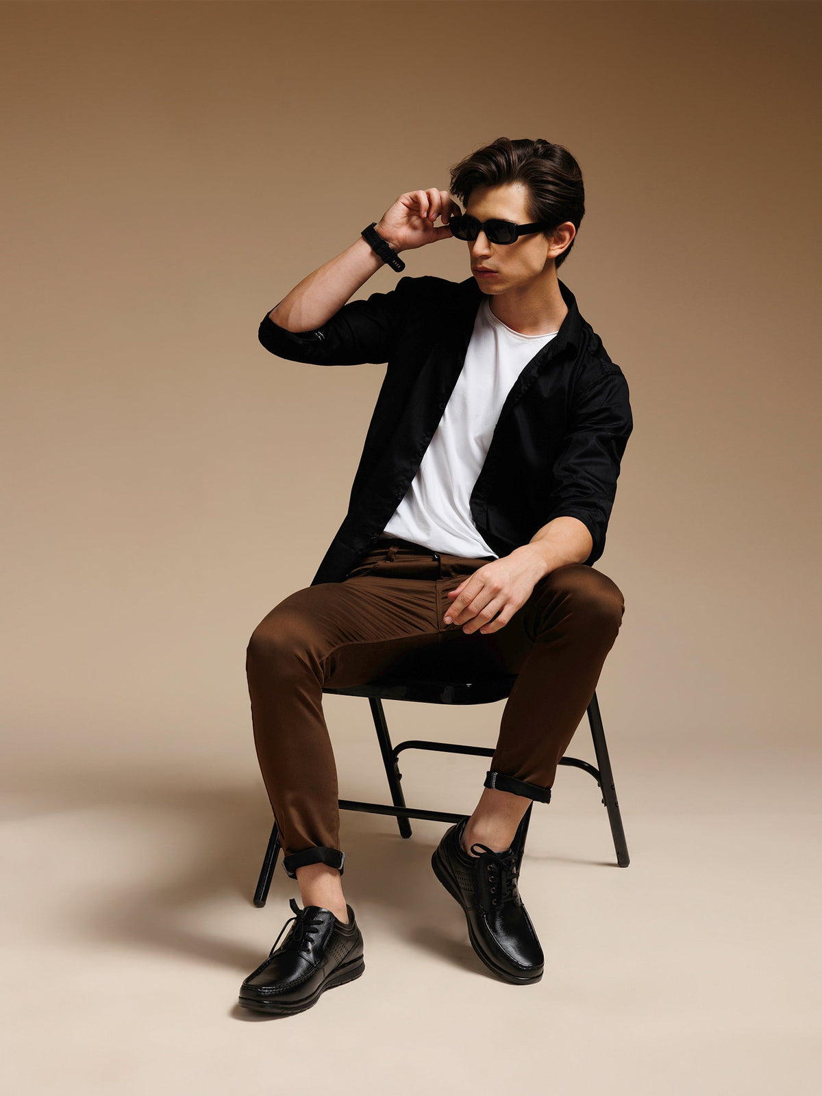Genuine Leather Men Lace Up Shoes - L50