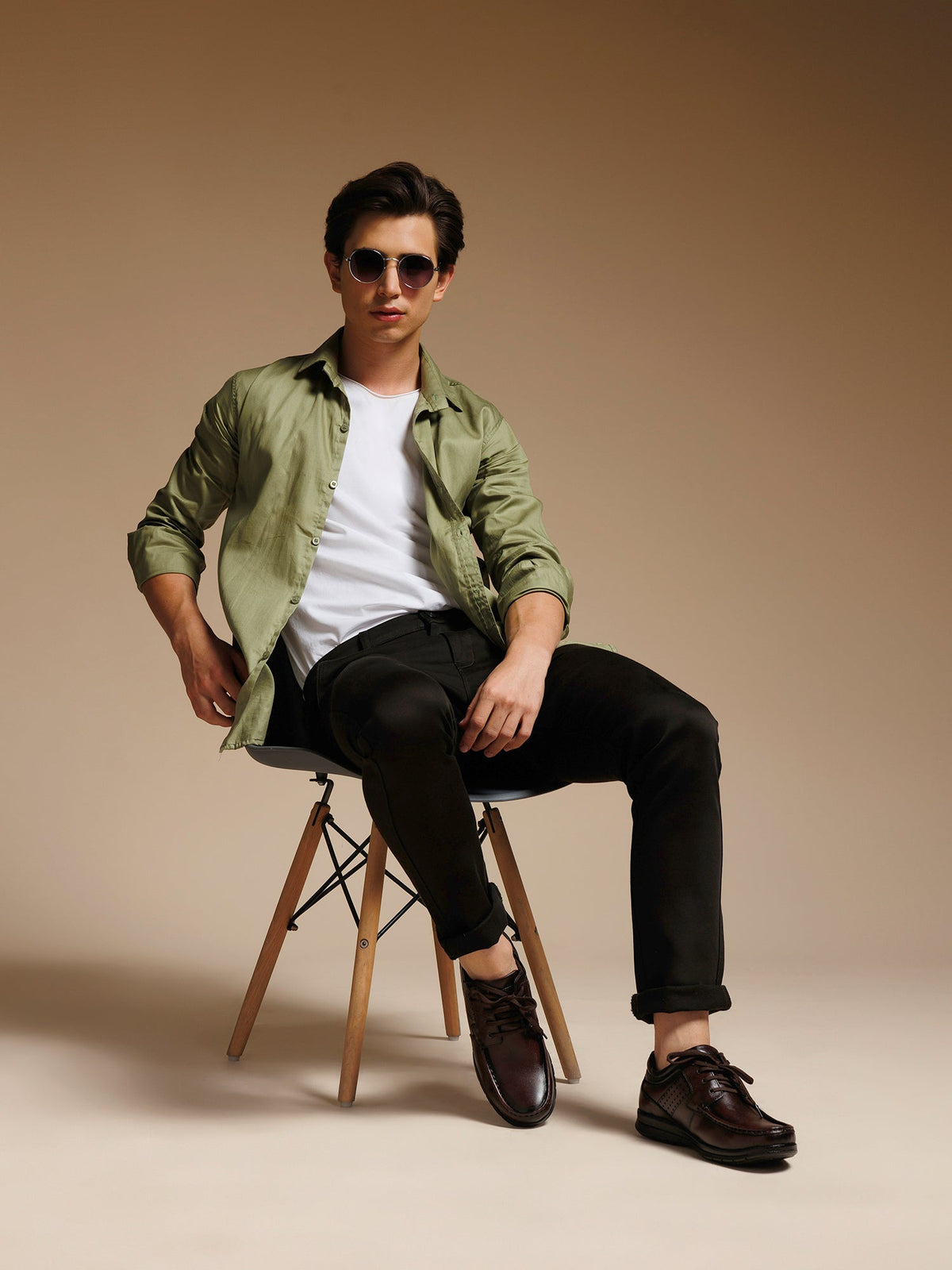 Genuine Leather Men Lace Up Shoes - L50
