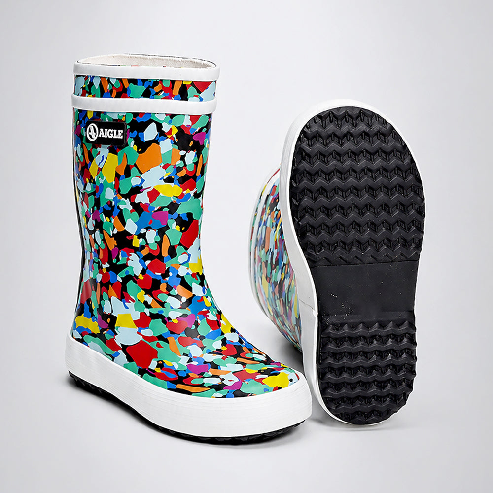 Ms. Brush Brooks, flexible Rubber Rain Gumboots for Toddlers & Kids