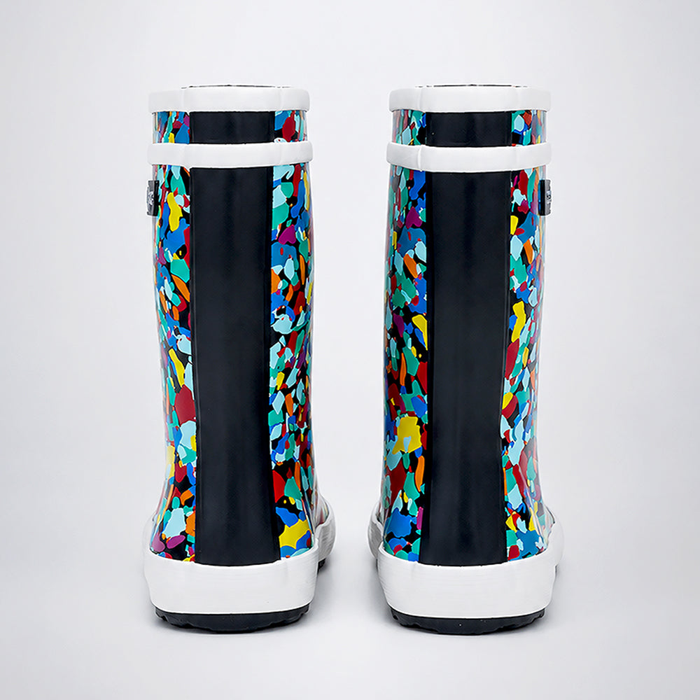 Ms. Brush Brooks, flexible Rubber Rain Gumboots for Toddlers & Kids