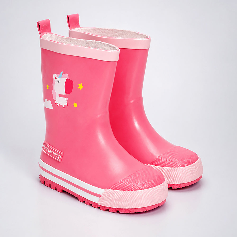 Ms. Daisy Sparkle, flexible Rubber Rain Gumboots for Toddlers & Kids