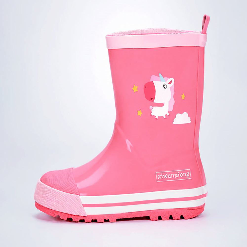 Ms. Daisy Sparkle, flexible Rubber Rain Gumboots for Toddlers & Kids
