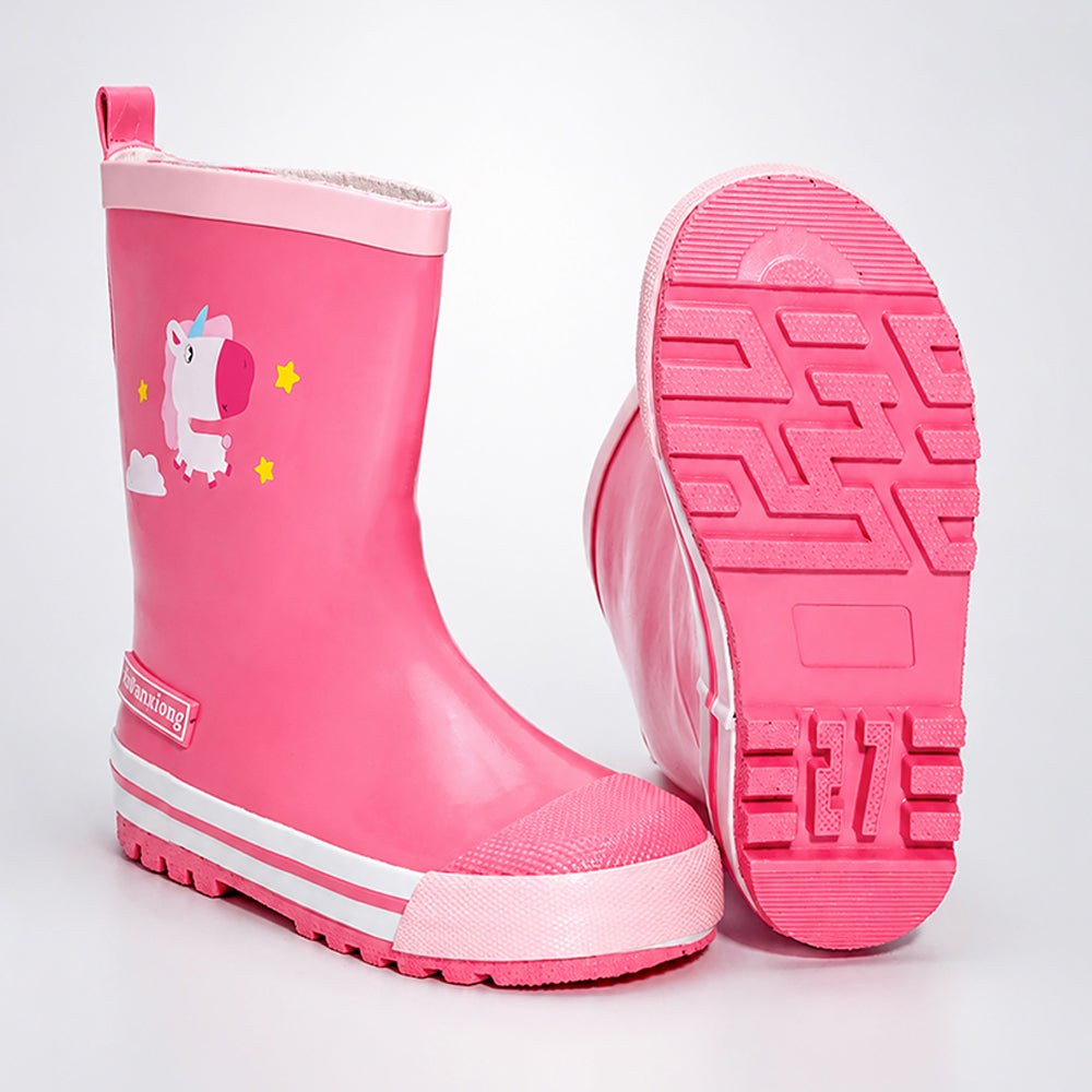 Ms. Daisy Sparkle, flexible Rubber Rain Gumboots for Toddlers & Kids