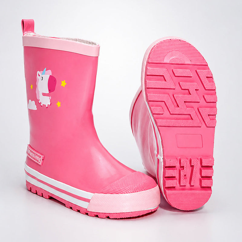 Ms. Daisy Sparkle, flexible Rubber Rain Gumboots for Toddlers & Kids