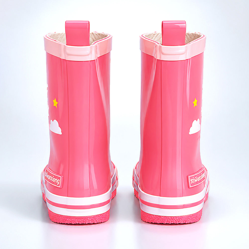 Ms. Daisy Sparkle, flexible Rubber Rain Gumboots for Toddlers & Kids