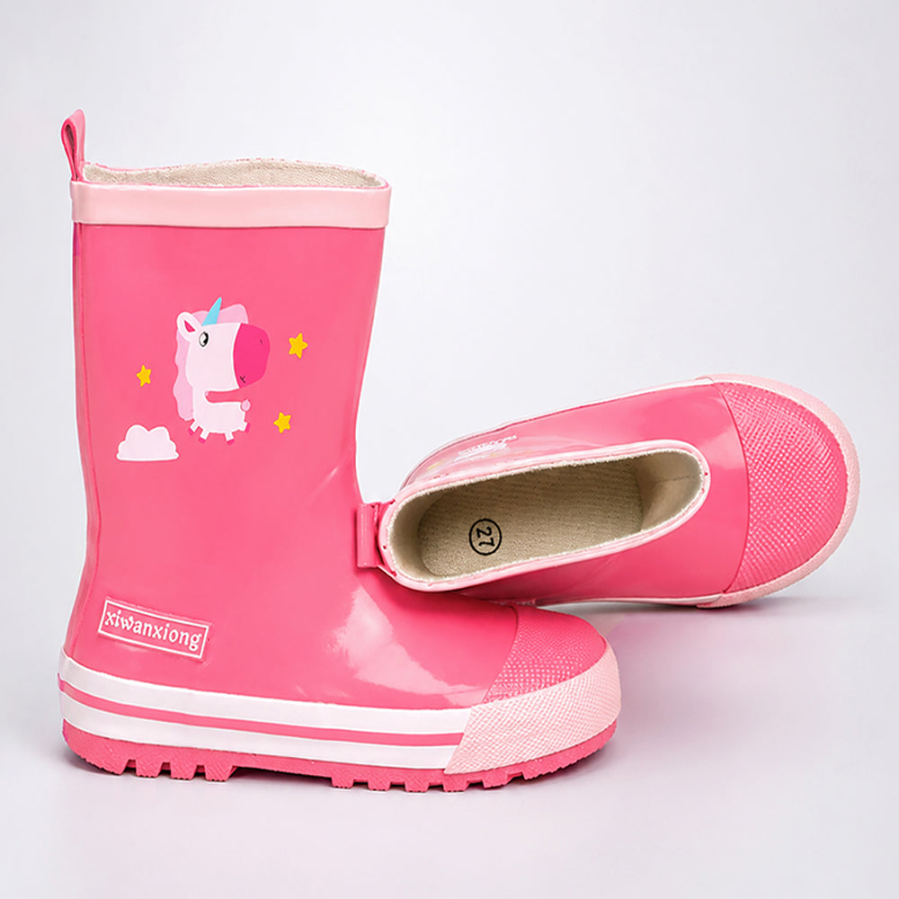 Ms. Daisy Sparkle, flexible Rubber Rain Gumboots for Toddlers & Kids