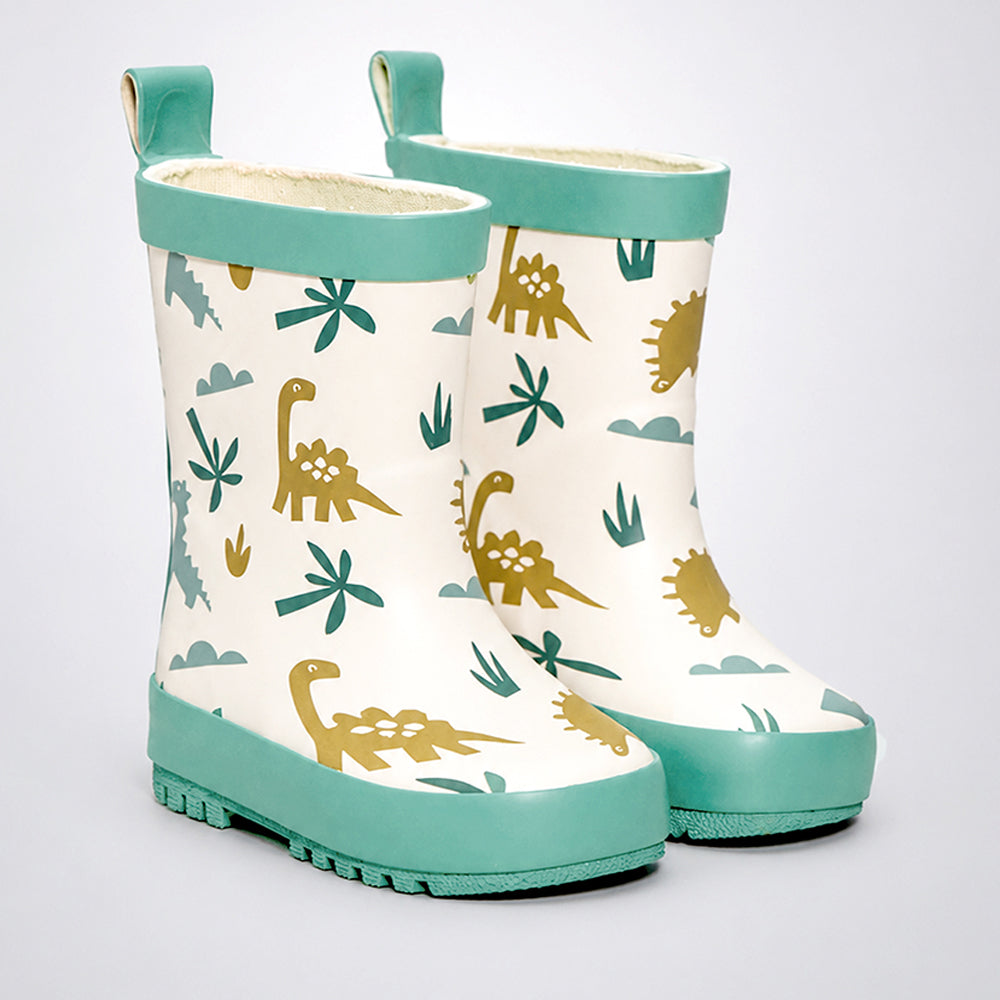 Mr. Dash T-Rex, flexible Rubber Rain Gumboots for Toddlers & Kids