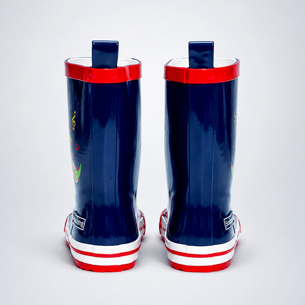 Mr. Dino Harris, flexible Rubber Rain Gumboots for Kids