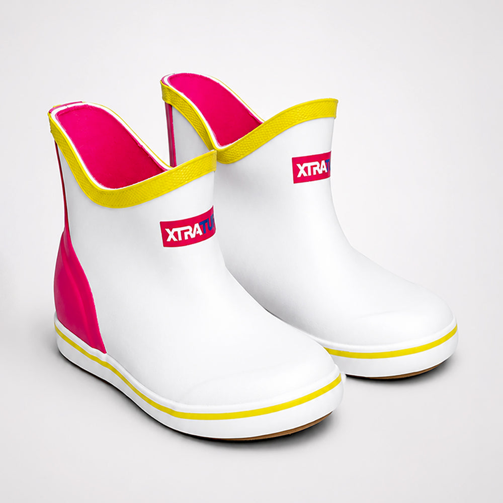 Ms. Mia Tyson, Colorblock ankle length flexible Rubber Rain Gumboots for toddlers & Kids