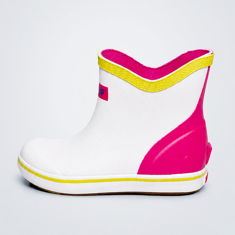 Ms. Mia Tyson, Colorblock ankle length flexible Rubber Rain Gumboots for toddlers & Kids