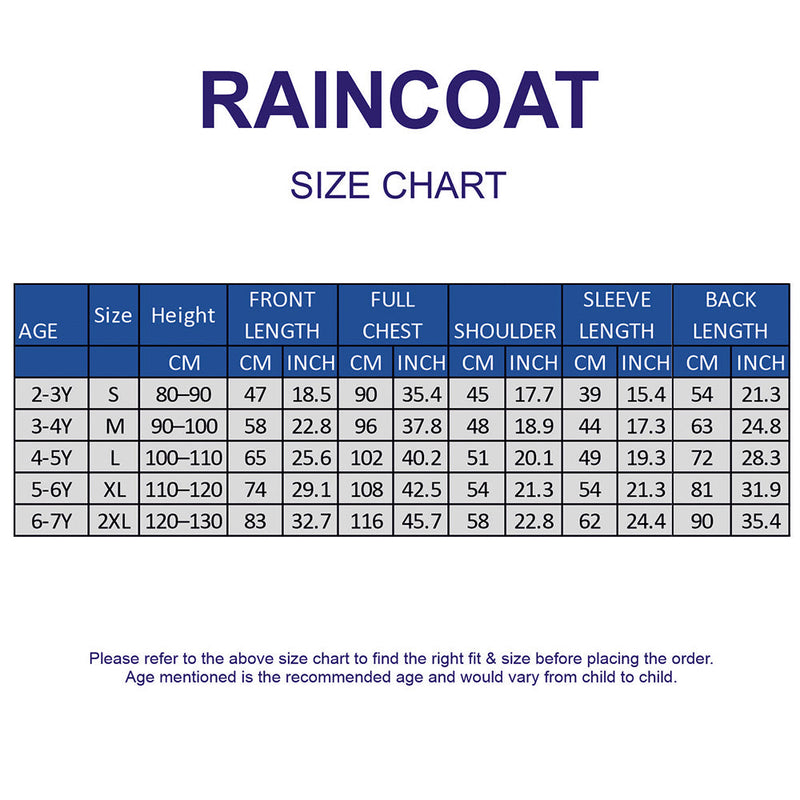 Penguin Pocket Knee-Length Raincoat for Kids