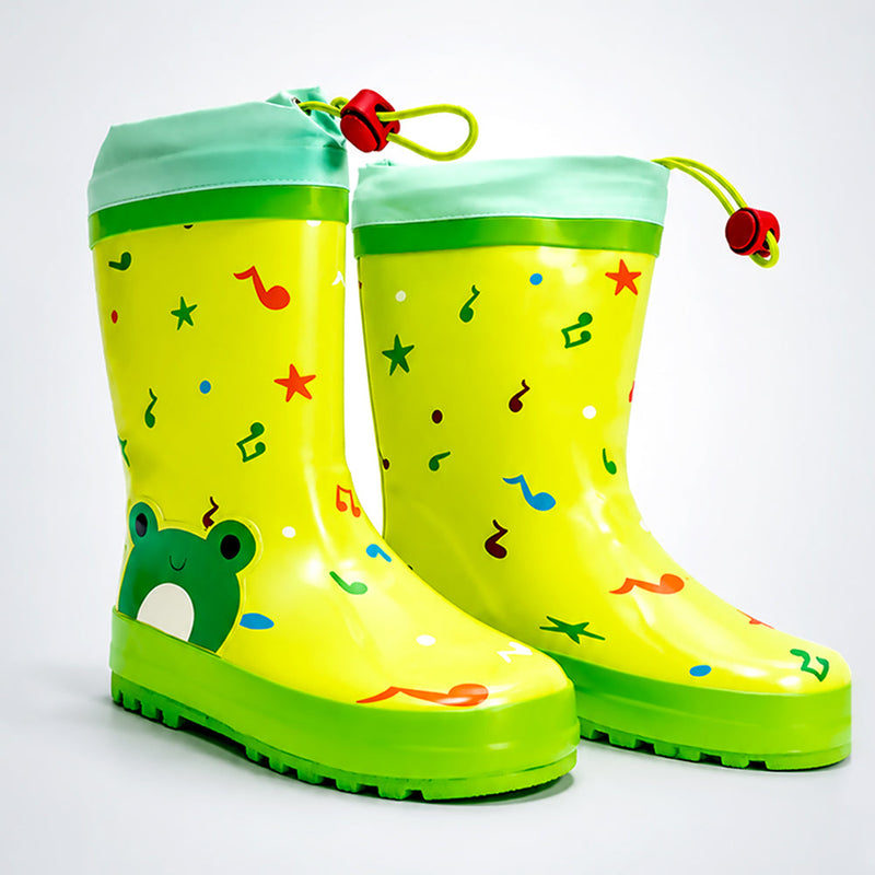 Happy Frog  Flexible Rubber Rain Gumboots for Toddlers and Kids