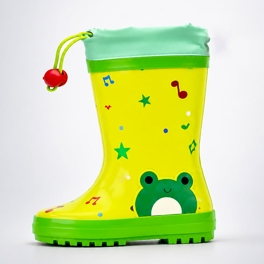 Happy Frog  Flexible Rubber Rain Gumboots for Toddlers and Kids