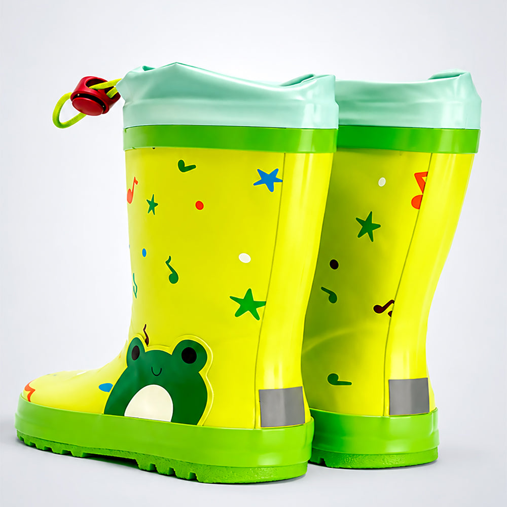 Happy Frog  Flexible Rubber Rain Gumboots for Toddlers and Kids