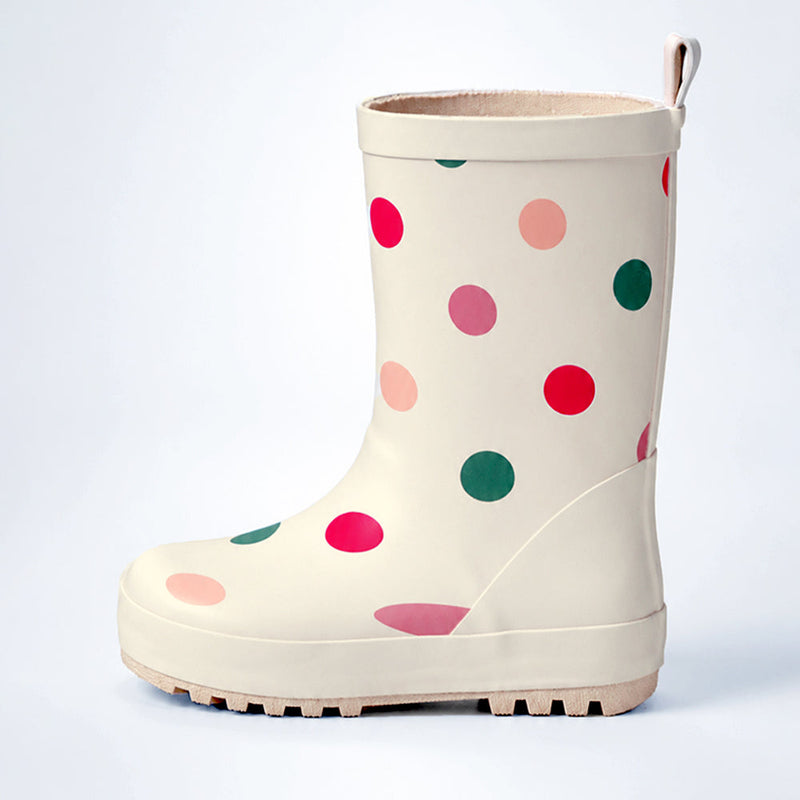 Ms. Swiss Dots ,  Flexible Rubber Rain Gumboots for Toddlers and Kids