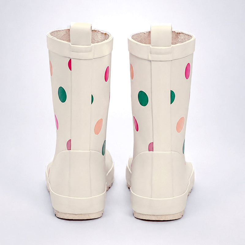 Ms. Swiss Dots ,  Flexible Rubber Rain Gumboots for Toddlers and Kids