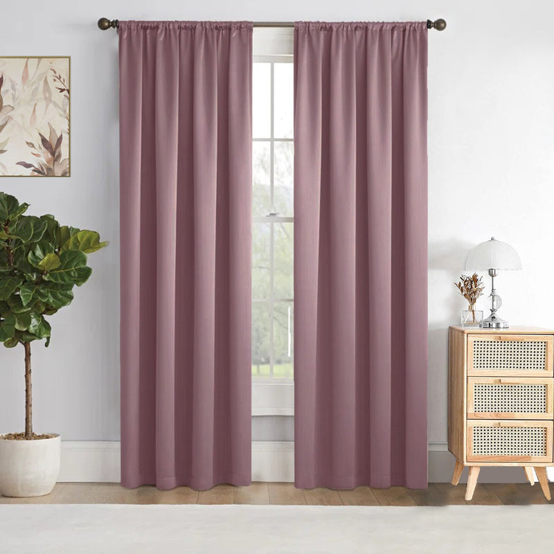 Fort Essential - Rod Pocket Blackout Curtain (Lavender)-1