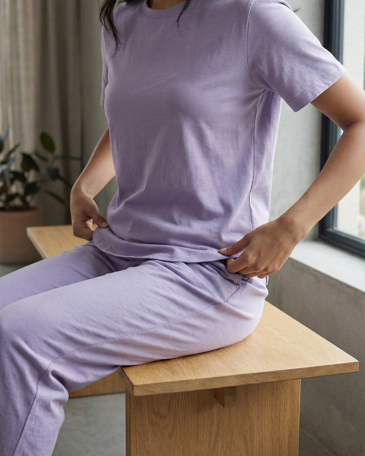 Pearle Bamboo Pant  (Lavender)