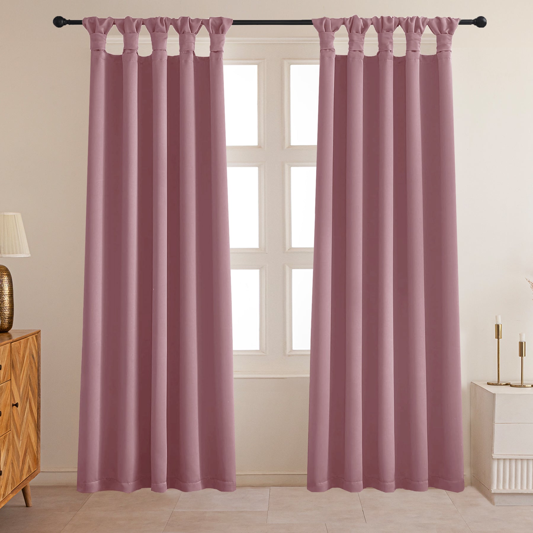 Fort Essential - Twist Tap Top Blackout Curtain (Lavender)