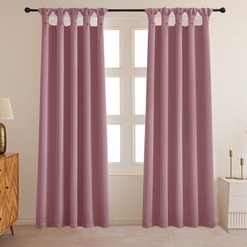 Fort Essential - Twist Tap Top Blackout Curtain (Lavender)-1
