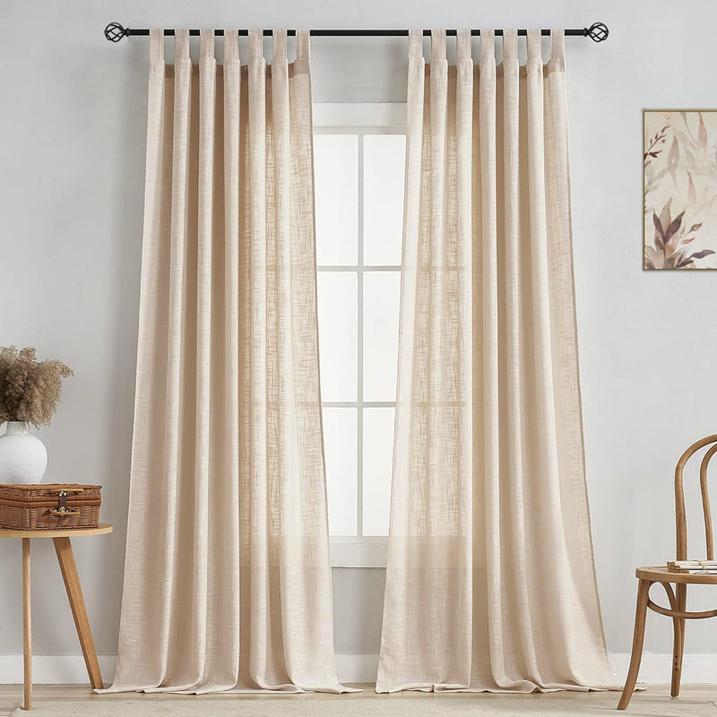 Fort Absolute - Beige Loop Sheer Curtain-1