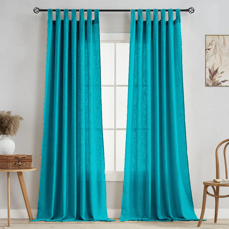 Fort Absolute - Blue Loop Sheer Curtain-1