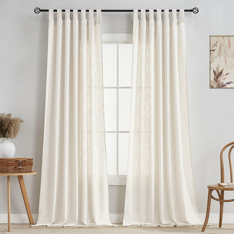 Fort Absolute - White Loop Sheer Curtain-1