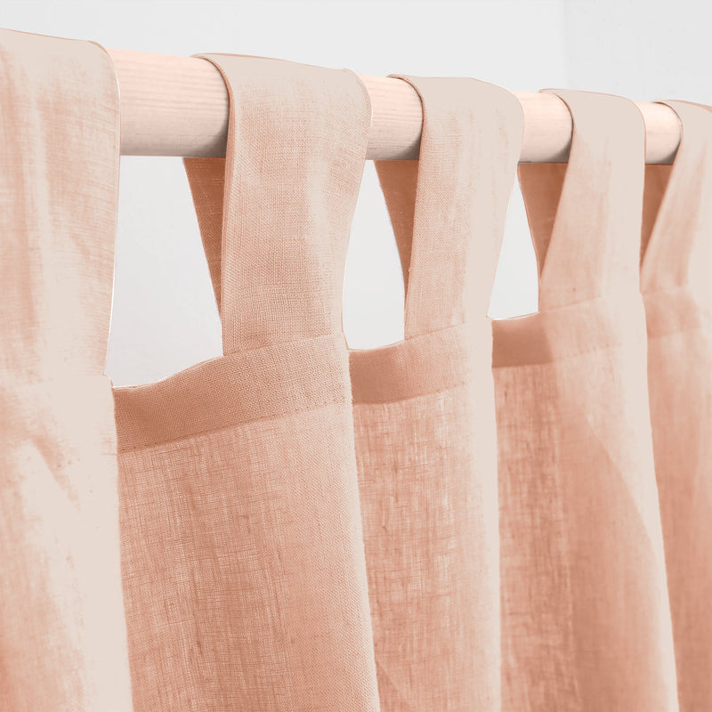 Fort Absolute - Peach Loop Sheer Curtain-2