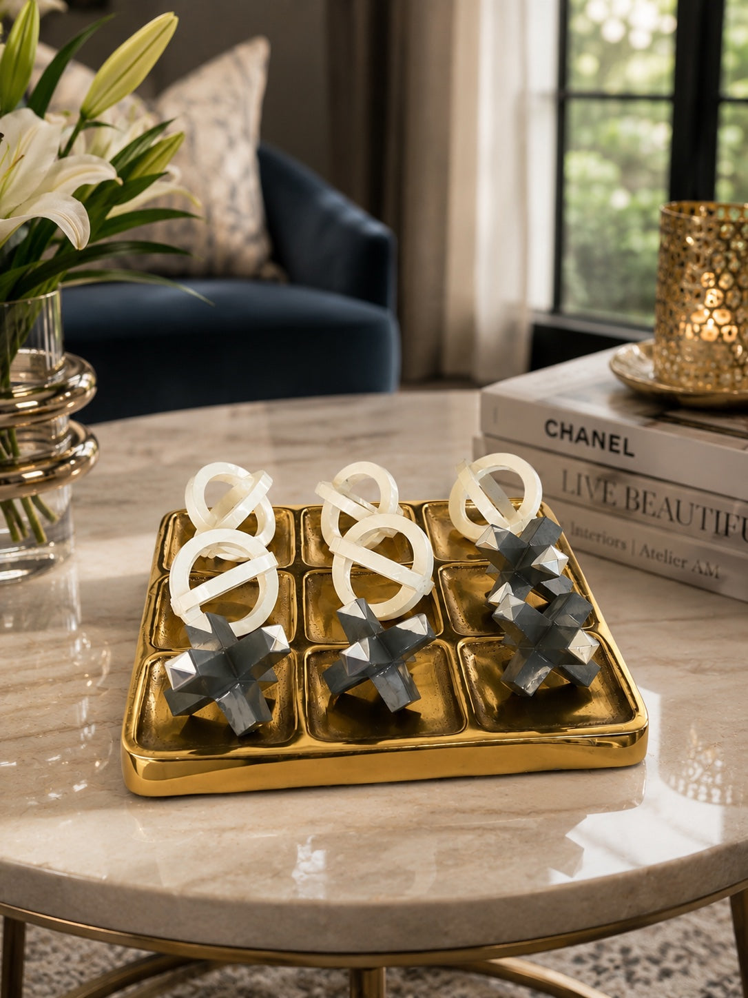 Luminous Tic Tac Toe Decorative Accent