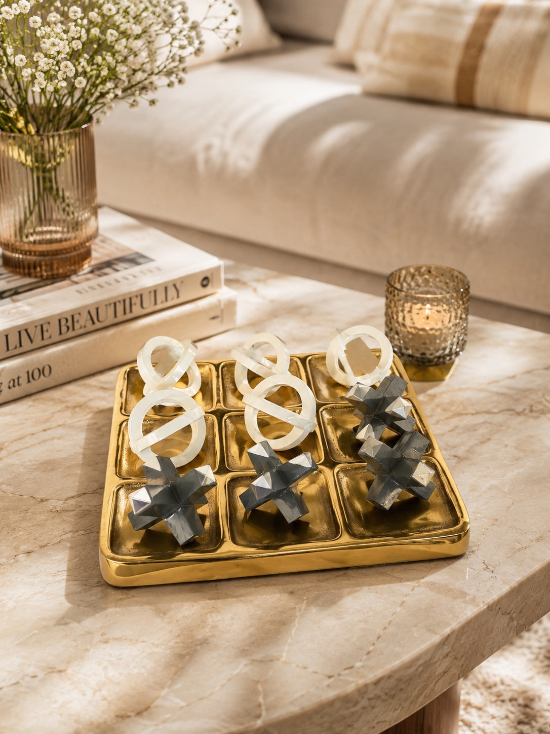 Luminous Tic Tac Toe Decorative Accent