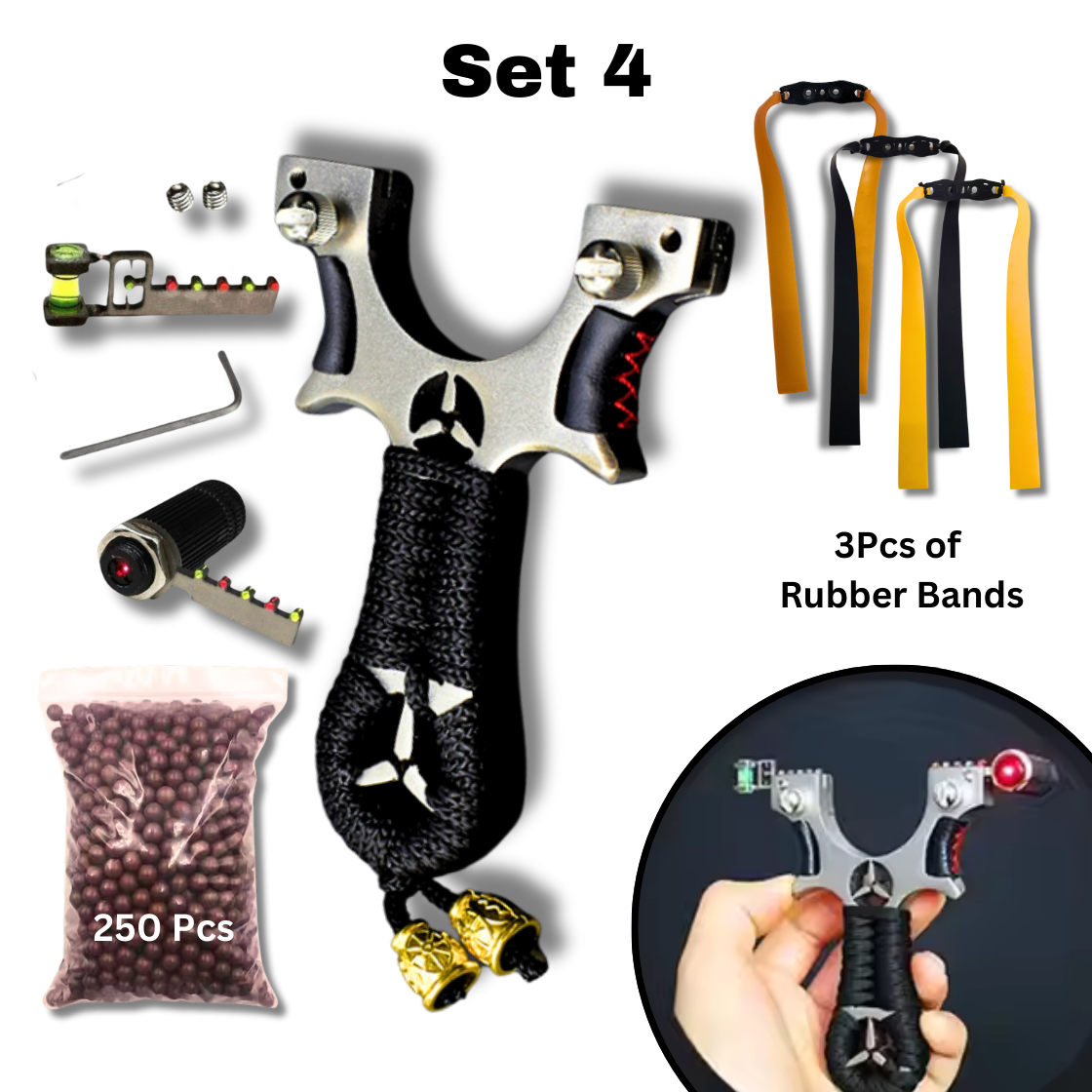 Marksman® Flying Bird Mercedes Benz Premium Stainless Steel Slingshot | Different Thickness Options