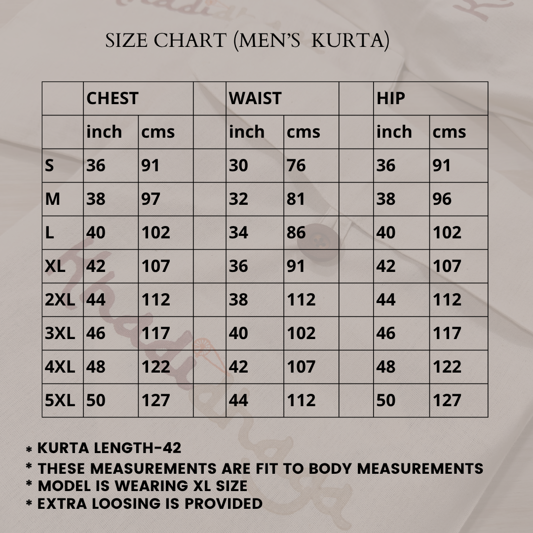 Raees Vibes — Men's Floral Printed Designer Kurta | Khadi Linen Ethnic Wear | Kurtaloom