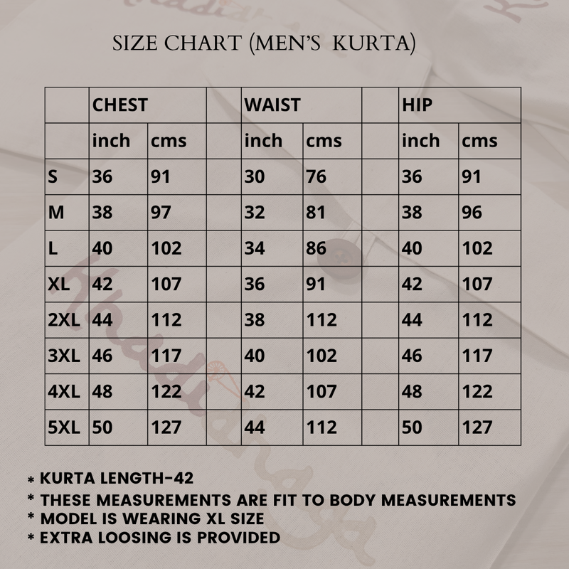 Raees Vibes — Men's Floral Printed Designer Kurta | Khadi Linen Ethnic Wear | Kurtaloom