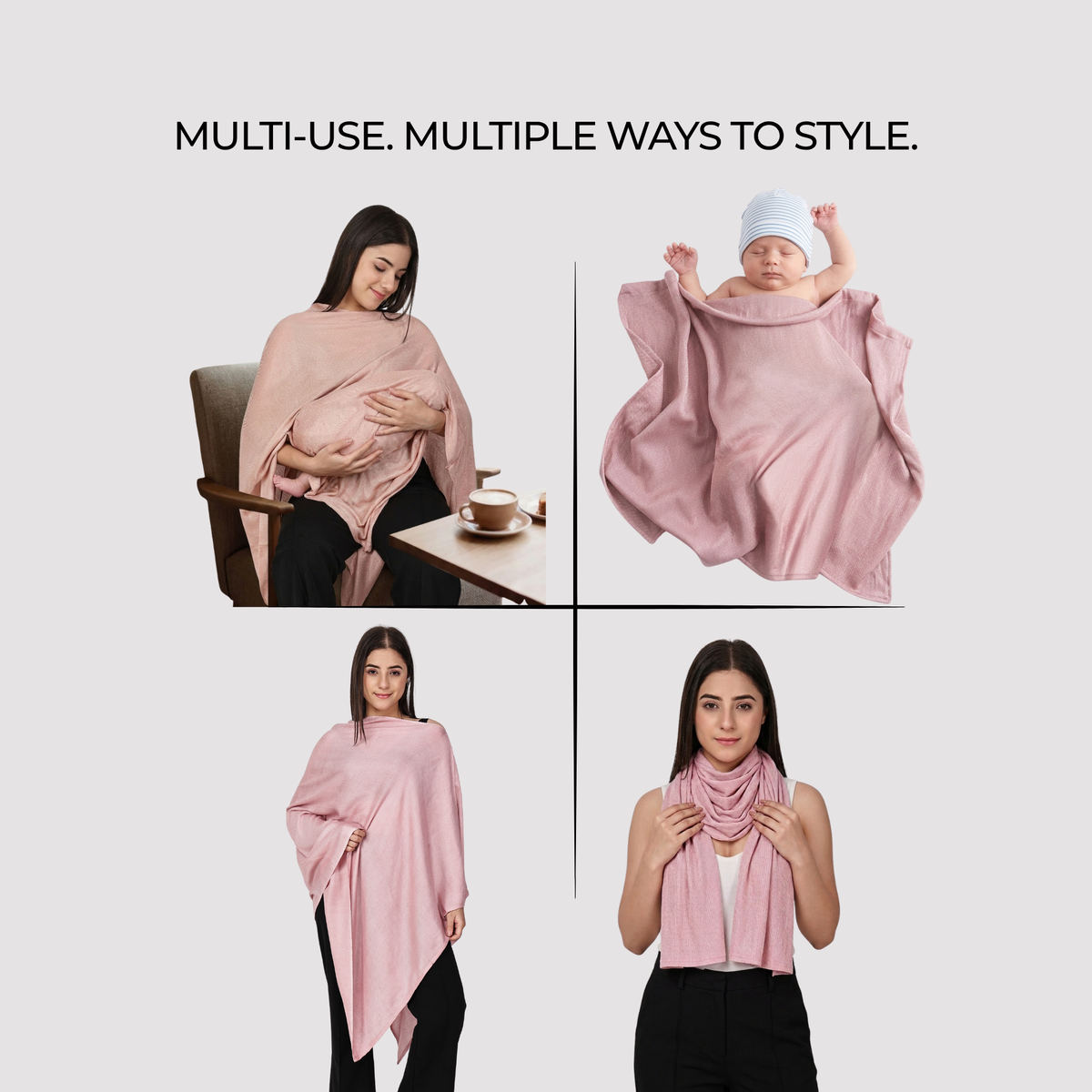 Premium Nursing Cover Pack of 2 – Soft, Breathable & Full Coverage