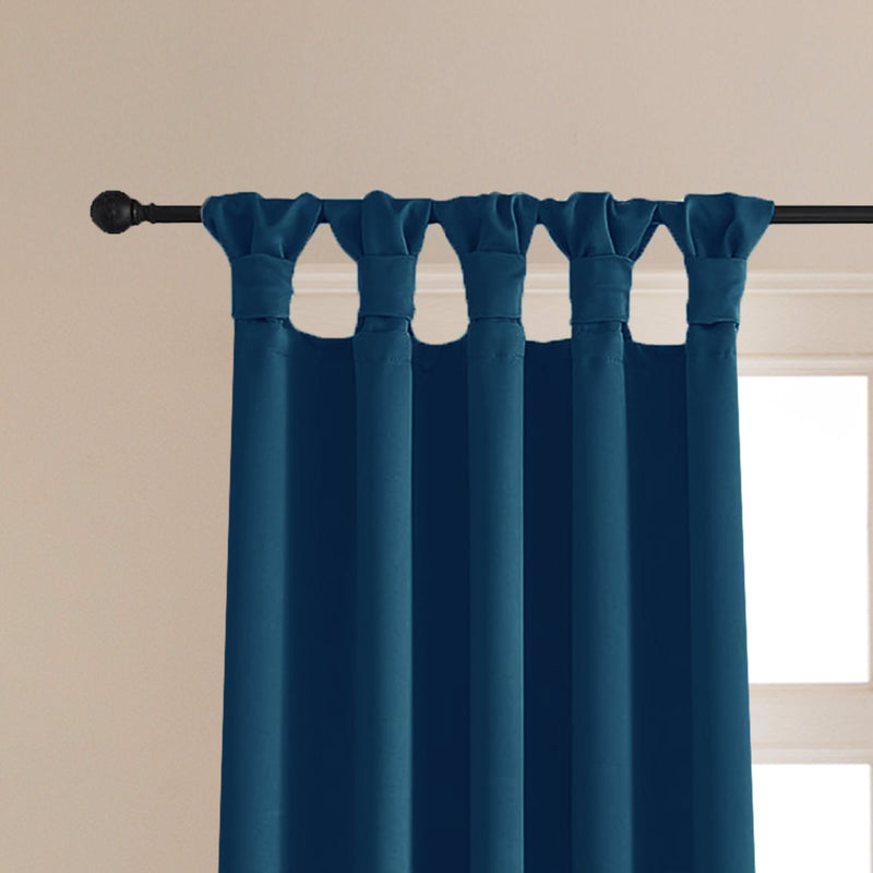Fort Essential - Twist Tap Top Blackout Curtain (Navy Blue)-2