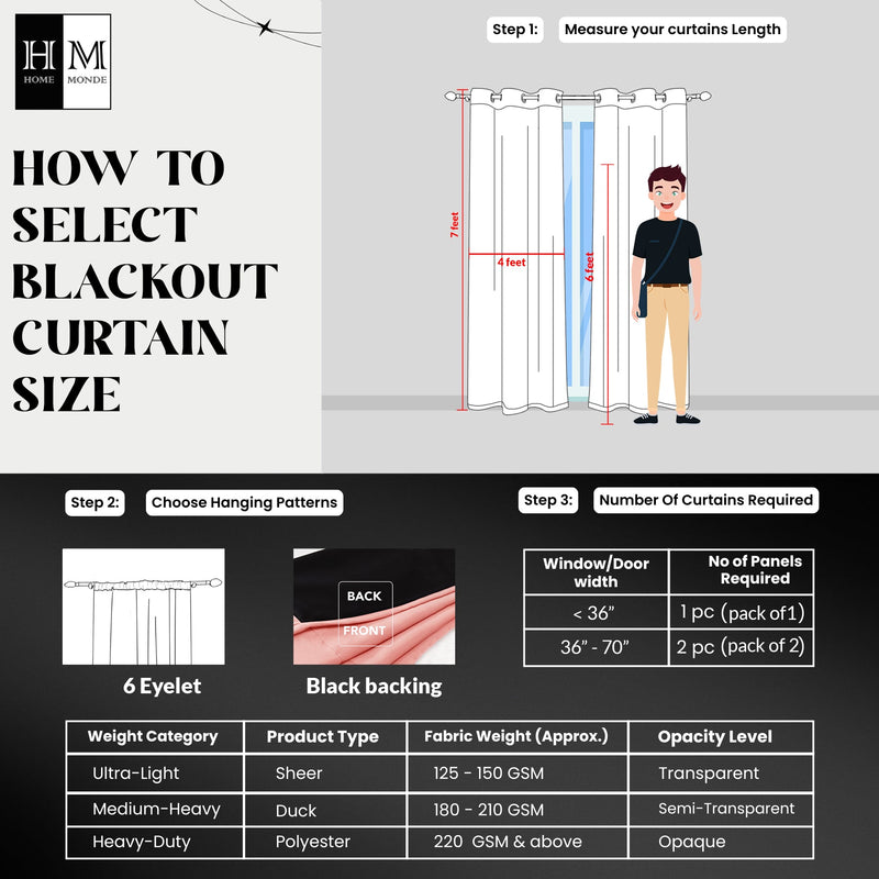 Fort Essential - Black Backing Blackout Curtain-8